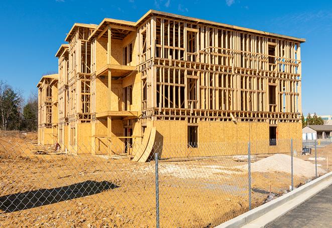 portable temporary chain link fence installations designed to secure construction zones in Norco